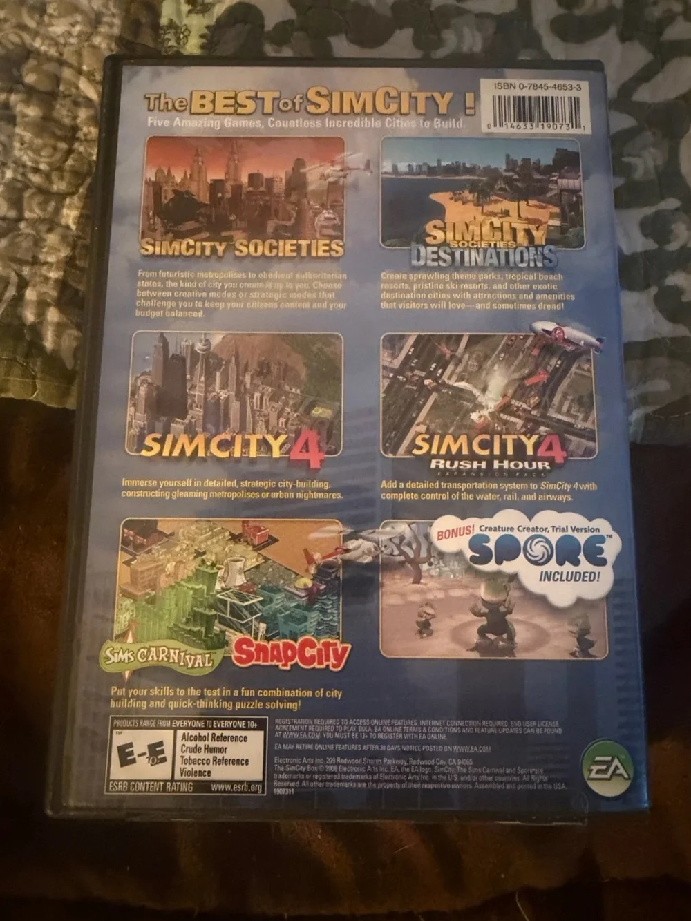 The Best of SimCity PC Game Collection - Blue & Gold Cover